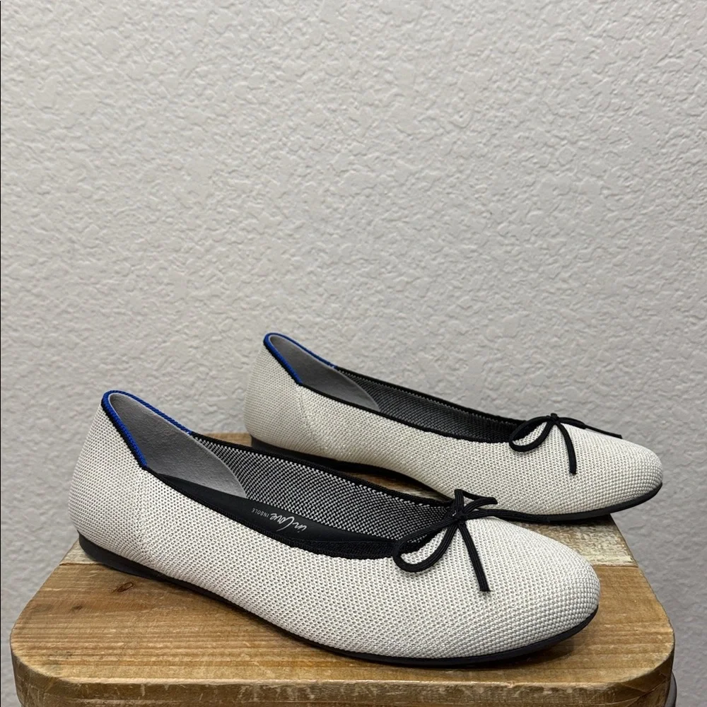 Rothy’s The Ballet Flat Diamond Metallic Size 10.5 NEW - Picture 4 of 9